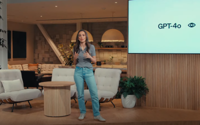 Lead photo: OpenAI Chief Technology Officer Mira Murati presents the firm’s new CPT-4o tool in a May 13 livestream. Source: OpenAI.